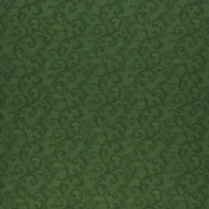 Large Vines Swirl Green Christmas